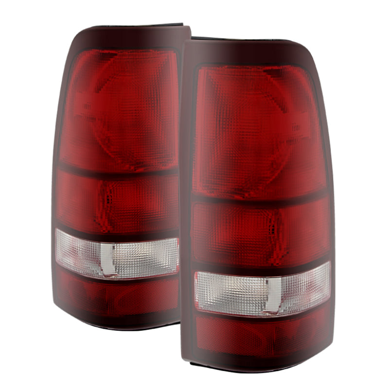 Xtune Chevy Silverado 99-02 / GMC Sierra 99-06 OE Style Tail Lights Red Smoke ALT-JH-CS99-OE-RSM