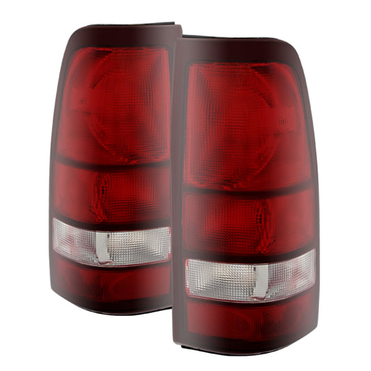 Xtune Chevy Silverado 99-02 / GMC Sierra 99-06 OE Style Tail Lights Red Smoke ALT-JH-CS99-OE-RSM