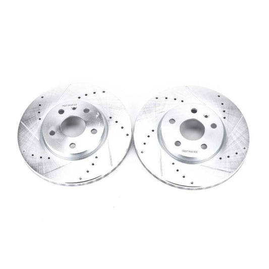Power Stop 2010 Buick Allure Front Evolution Drilled & Slotted Rotors - Pair