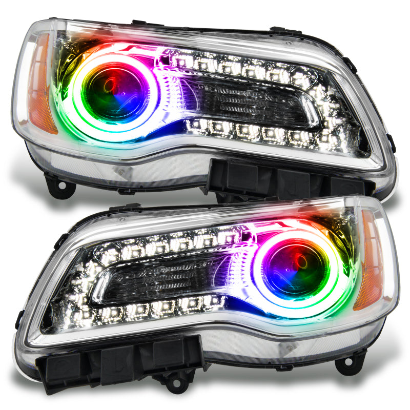 Oracle 11-14 Chrysler 300C SMD HL - Chrome - NON HID - ColorSHIFT w/ Simple Controller SEE WARRANTY