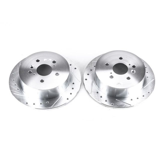 Power Stop 09-16 Toyota Venza Rear Evolution Drilled & Slotted Rotors - Pair