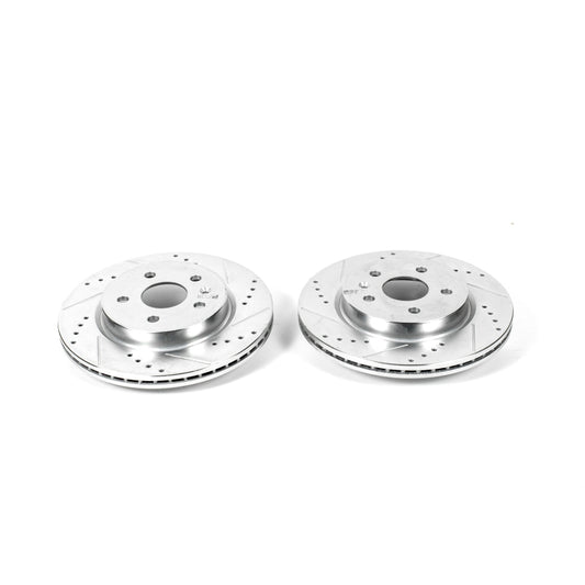 Power Stop 2010 Buick Allure Rear Evolution Drilled & Slotted Rotors - Pair