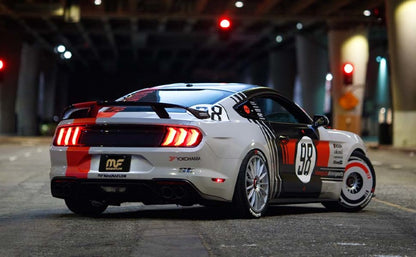 Magnaflow 2014 Ford Mustang V6 3.7L Comp Series Dual Split Rear Polished Stainless C/B Perf Exhaust