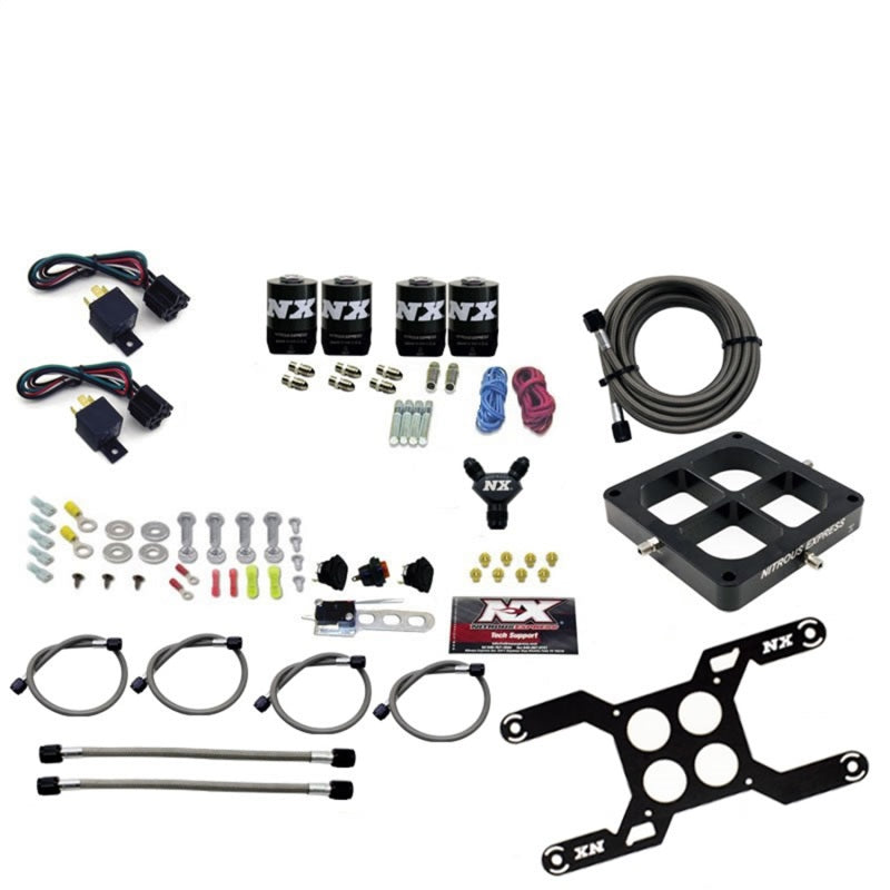 Nitrous Express Dominator Dual Stage Billit Crossbar Nitrous Kit (50-300 & 100-500HP) w/o Bottle