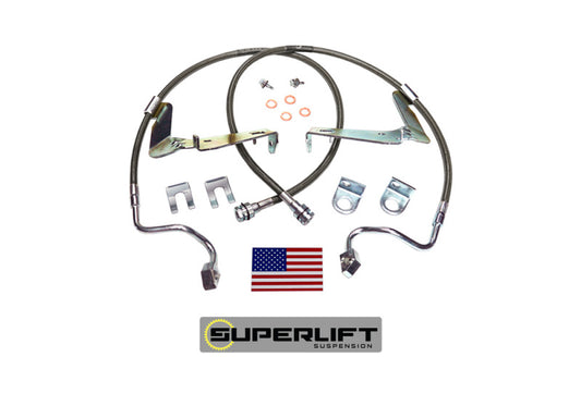 Superlift 08-10 Ford F-250/F-350 w/ 6-10in Lift Kit (Pair) Bullet Proof Brake Hoses