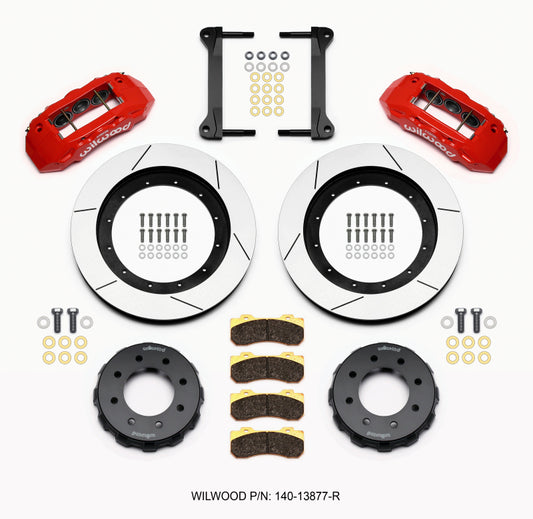 Wilwood TX6R Front Kit 16.00in Red 1999-2010 GM H2 Truck/SUV 2500
