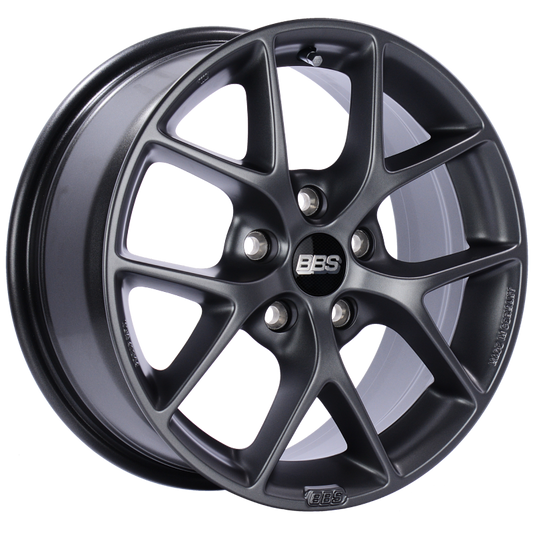 BBS SR 16x7 5x112 ET48 Satin Grey Wheel -82mm PFS/Clip Required