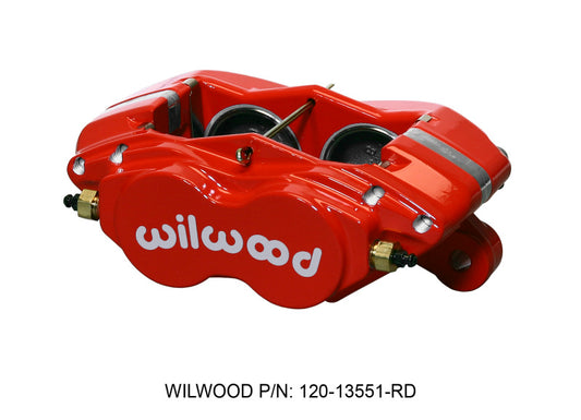 Wilwood Caliper-Forged Dynalite-M-Red 1.75in Pistons 1.00in Disc