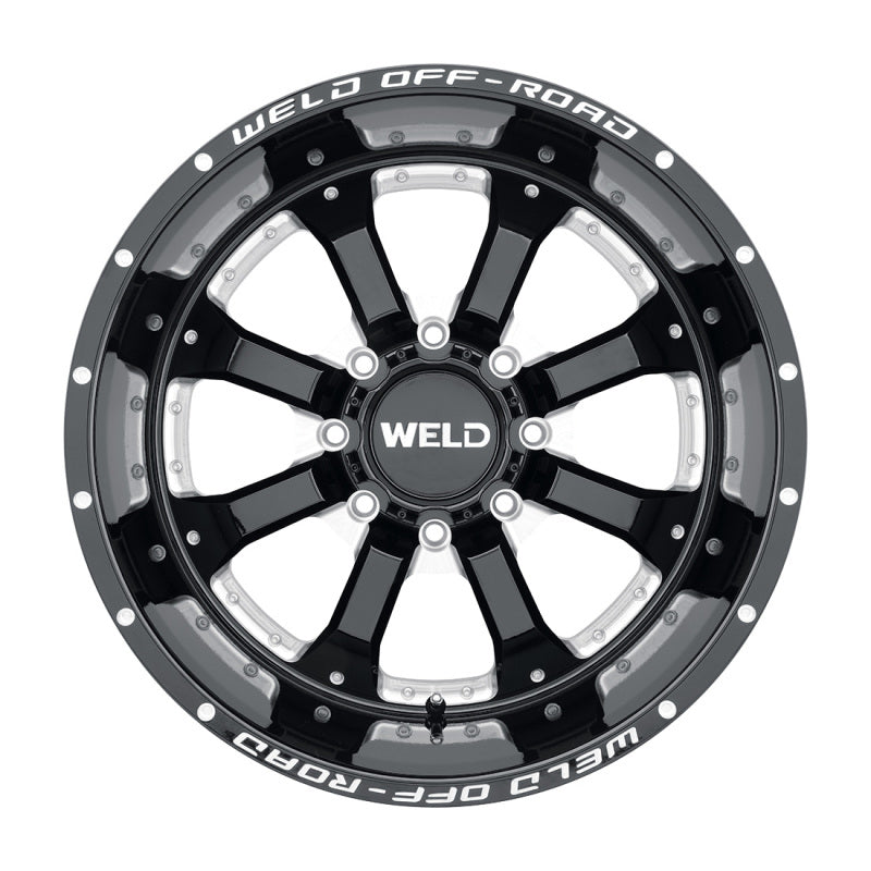 Weld Off-Road W125 20X10 Granada Six 6X139.7 ET-18 BS4.75 Gloss Black MIL 106.1