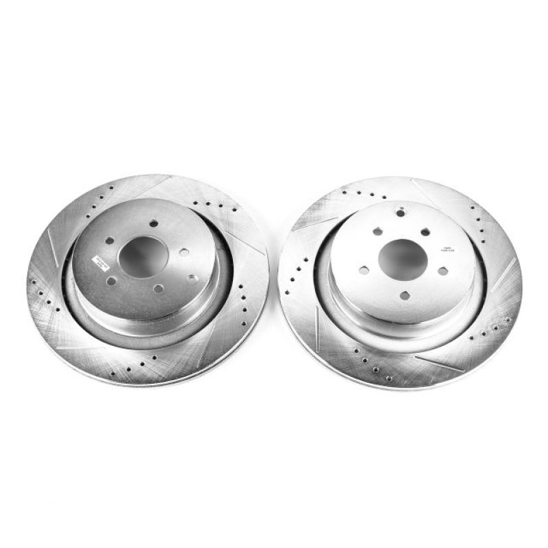 Power Stop 09-13 Infiniti FX50 Rear Evolution Drilled & Slotted Rotors - Pair
