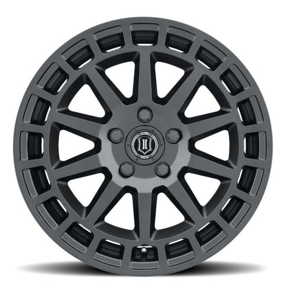 ICON Journey 17x8.5 5x108 38mm Offset 6in BS Satin Black Wheel