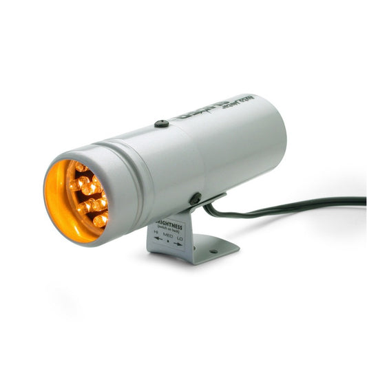 Autometer 12 Amber LED Super-Lite Shift Light Silver