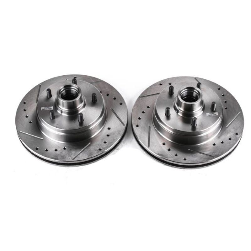 Power Stop 91-96 Buick Roadmaster Front Evolution Drilled & Slotted Rotors - Pair