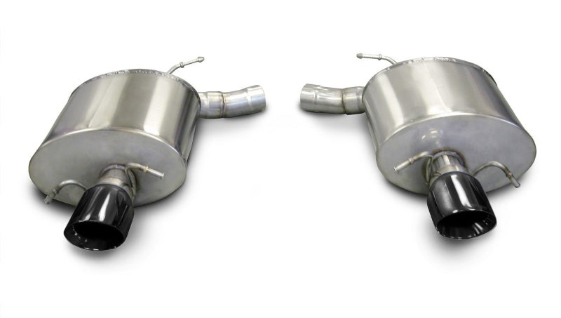 Corsa 09-13 Cadillac CTS Sedan V 6.2L V8 Black Sport Axle-Back Exhaust