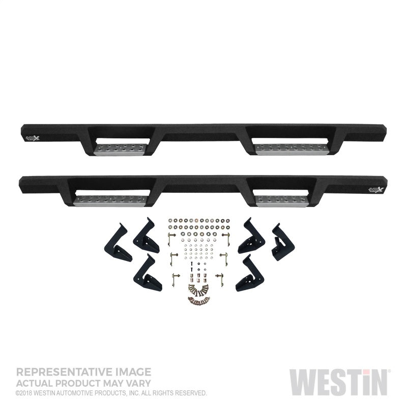 Westin/HDX 15-18 Chevrolet/GMC Colorado/Canyon Crew Cab HDX Stainless Drop Nerf Step Bar - Black