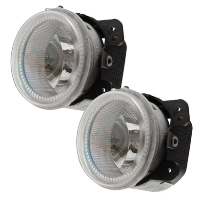 Oracle Lighting 10-15 Jeep Wrangler JK Pre-Assembled LED Halo Fog Lights -Red SEE WARRANTY