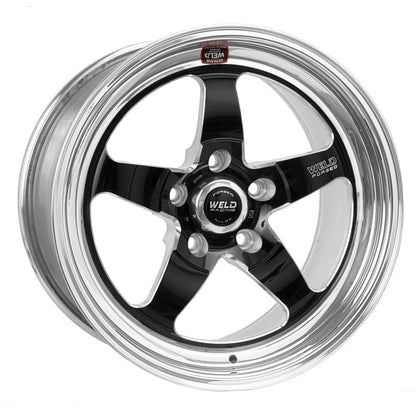 Weld S71 18x10 / 5x4.5 BP / 6.6in. BS Black Wheel (High Pad) - Non-Beadlock