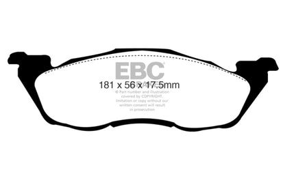 EBC 97-98 Dodge Dakota 2WD 2.5 Ultimax2 Front Brake Pads