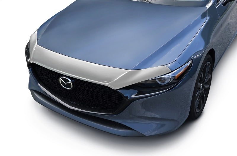 AVS 19-22 Mazda 3 Hatchback Aeroskin Low Profile Hood Shield - Chrome