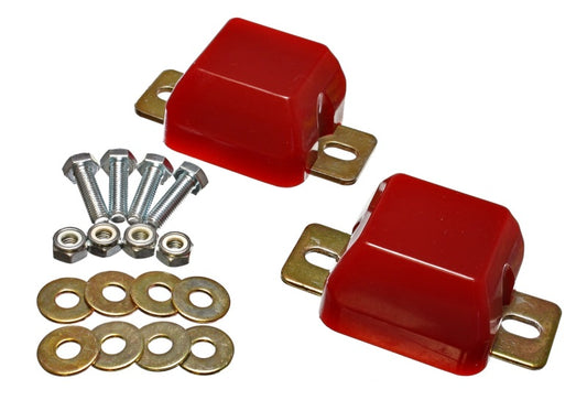 Energy Suspension 00-04 Ford Excursion / 99-04 F-250 Super Duty 4WD Red Front Axle Bump Stop Set