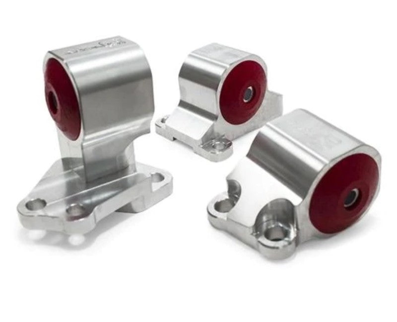 Innovative 92-95 Civic B/D Series Silver Aluminum Mounts 75A Bushings (Auto to Manual Hydro 2 Bolt)