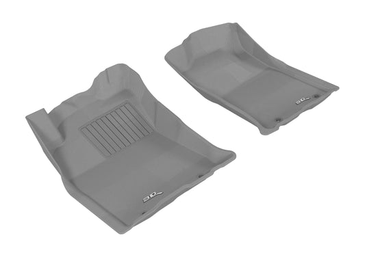 3D MAXpider 2012-2015 Toyota Tacoma Double Cab Kagu 1st Row Floormat - Gray