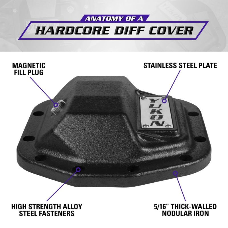 Yukon Hardcore Nodular Iron Cover for 2018 Jeep Wrangler JL Rear Dana 35