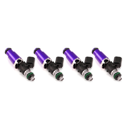 Injector Dynamics - 1700cc Injectors - 60mm Length - 14mm Purple Top - 14mm Lower O-Ring (Set of 4)