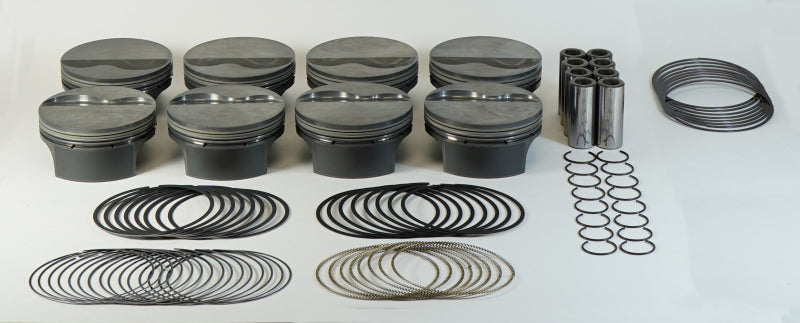 Mahle MS Piston Set GM LS 408ci 4.030in Bore 4in Stk 6.125in Rod .927 Pin -4cc 10.9 CR Set of 8