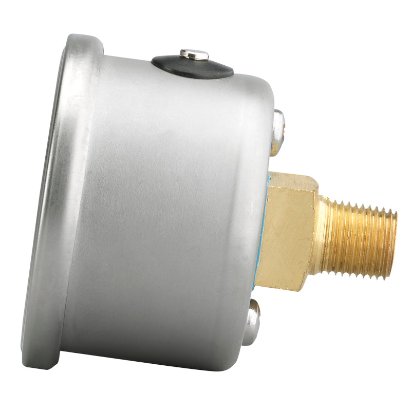 Autometer AutoGage 1.5in Liquid Filled Mechanical 0-100 PSI Fuel Pressure Gauge - Silver