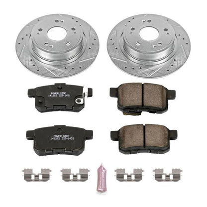 Power Stop 11-14 Acura TSX Rear Z23 Evolution Sport Brake Kit