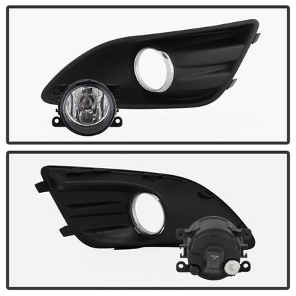 Spyder Ford C-Max 2013-2015 OEM Fog Light W/Universal Switch- Clear FL-FCMAX2013-C