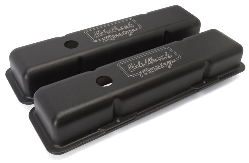 Edelbrock Valve Cover Victor Series Chevrolet 1959-1986 262-400 CI V8 Low Black