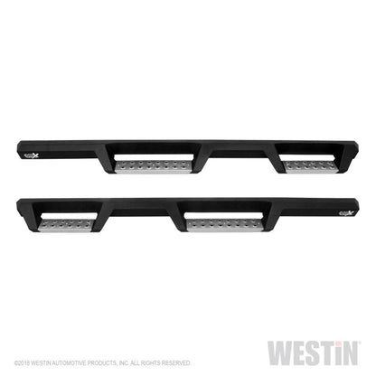 Westin 07-18 Jeep Wrangler JKU 4dr. HDX Stainless Drop Nerf Step Bars - Tex. Blk