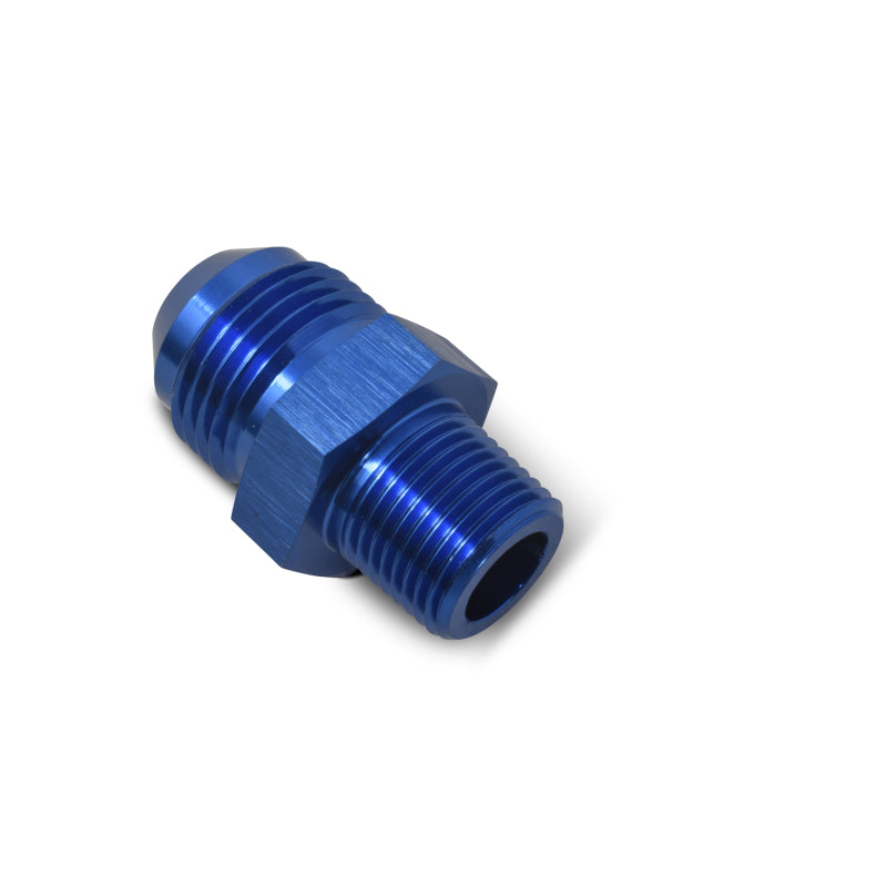 Russell Performance -12 AN to 3/4in NPT Straight Flare to Pipe (Blue)