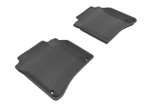 3D MAXpider 2014-2019 Mercedes-Benz S-Class W222 Kagu 2nd Row Floormats - Black