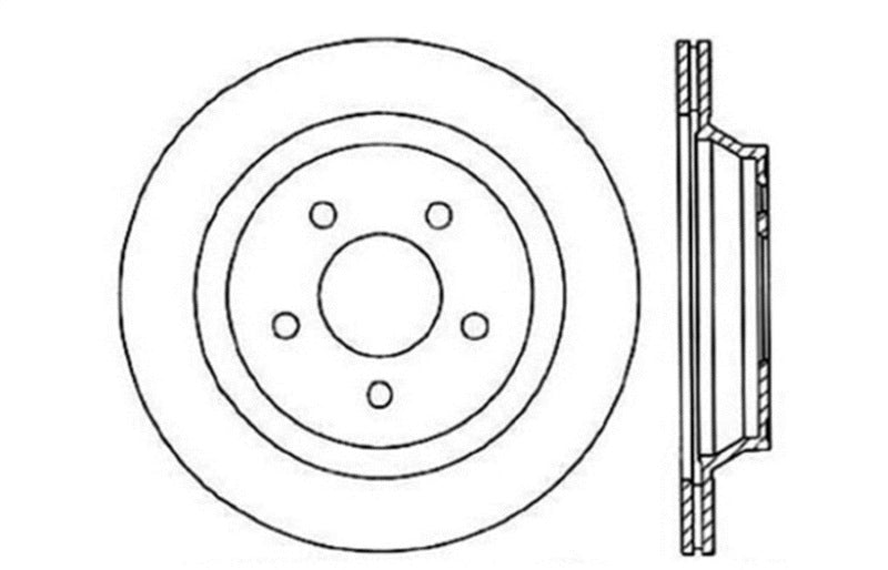 StopTech Slotted & Drilled Sport Brake Rotor