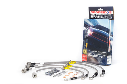 Goodridge 17-18 Honda Civic Si (Si Model Only) SS Brake Line Kit