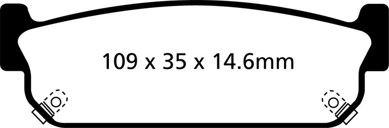 EBC 93-97 Infiniti J30 3.0 Redstuff Rear Brake Pads