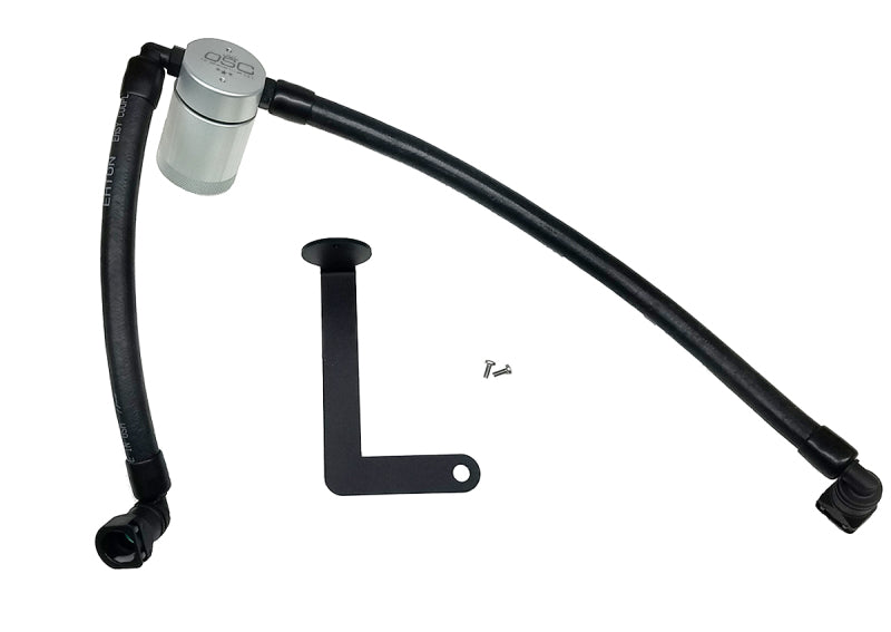 J&L 10-19 Ford Flex EcoBoost V6 Passenger Side Oil Separator 3.0 - Clear Anodized