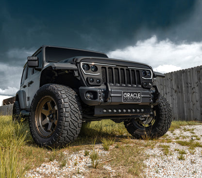 ORACLE Lighting 2019+ Jeep Wrangler JL Skid Plate w/ Integrated LED Emitters - Clear NO RETURNS