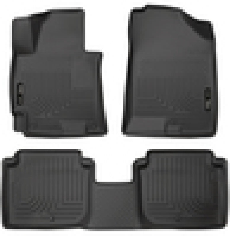 Husky Liners 2014-2016 Hyundai Elantra WeatherBeater Combo Black Floor Liners