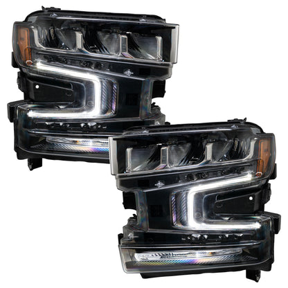 Oracle 19-21 Chevy Silverado 1500 RGB+W Headlight DRL Upgrade Kit - ColorSHIFT 2 SEE WARRANTY