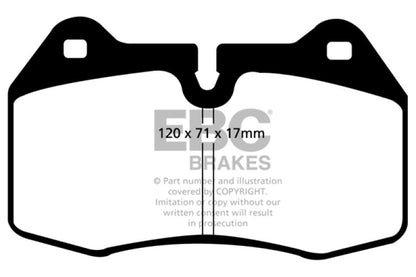 EBC 94-99 BMW M5 3.8 (E34) Yellowstuff Front Brake Pads