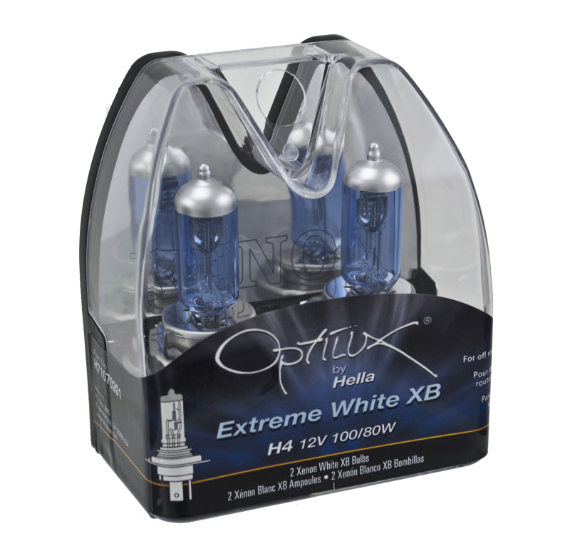 Hella Optilux H4 100/80W Xenon White XB Kit (Pair)