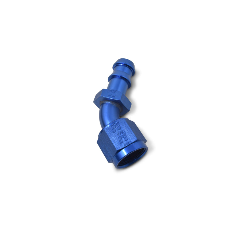 Russell Performance -8 AN Twist-Lok 45 Degree Hose End (Blue)