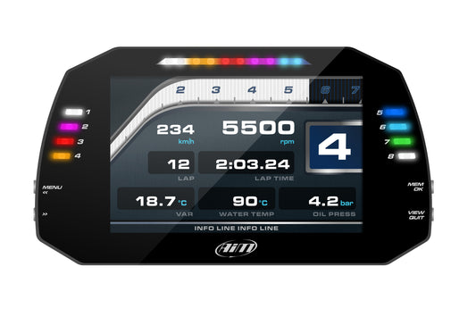AiM Sports - MXG 1.2 Large Color TFT Dash and Data Logger