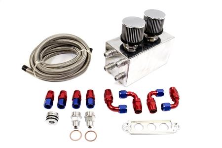 PLM - Power Driven Universal Oil Catch Can Kit ( Breather Tank )
