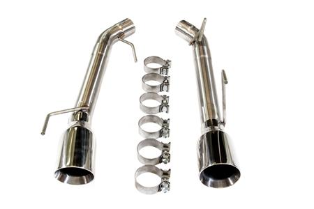 PLM - 2.5" Dual Axle Back Exhaust Pipe Kit Mustang 05-10 V8 GT GT500