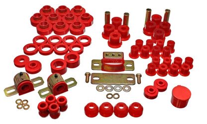 Energy Suspension 80-86 Jeep CJ7 Red Hyper-Flex Master Bushing Set